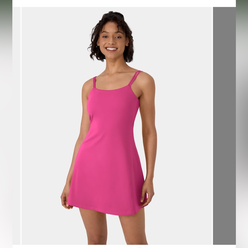 NWT! Softlyzero™ Plush Double Straps Backless Twisted 2-Piece Pocket Slip Dance